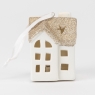 Світлодіодний будиночок (LED) з підвіскою, білий, 7,5 см (6039-009)
