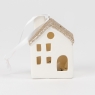 Світлодіодний будиночок (LED) з підвіскою, білий, 7,5 см (6039-010)