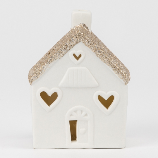 Світлодіодний будиночок (LED), білий, 11,5 см (6039-012) Світлодіодний будиночок (LED), білий, 11,5 см (6039-012)