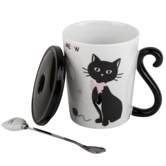 Кружка "Черная кошка", 370 мл * Рандомный выбор дизайна (9028-010)