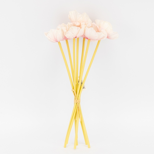 Букет маков, 7 бутонов, нежно-розовый, 35 см СПАСЕННАЯ ПОЗИЦИЯ (9259-079) Букет маков, 7 бутонов, нежно-розовый, 35 см СПАСЕННАЯ ПОЗИЦИЯ (9259-079)