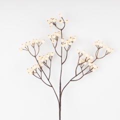 Штучна гілка "Білі ягідки", 62 см ВРЯТОВАНА ПОЗИЦІЯ (9259-093)