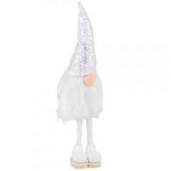 УЦІНКА Фігурка "Стильний гном", біла, 25 см (Тріщина на нозі) (00BR-6014-030)