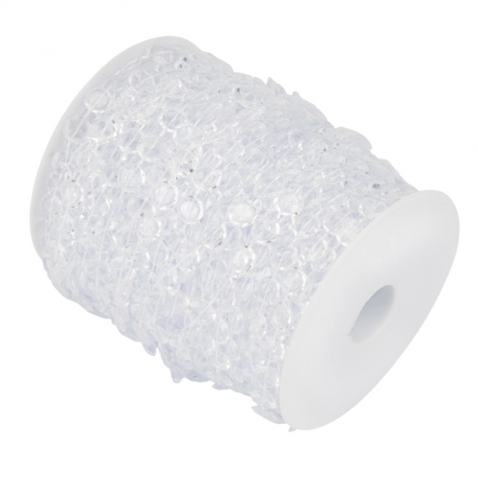 Гірлянда з кристалів, прозора, 15 м (9275-007)