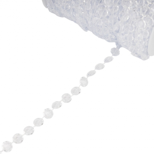 Гірлянда з кристалів, прозора, 15 м (9275-007)