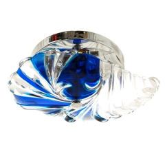 Люстра припотолочная синего цвета на 2 лампы (SN001BL) (SN001BL)
