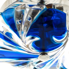 Люстра припотолочная синего цвета на 2 лампы (SN001BL) (SN001BL)