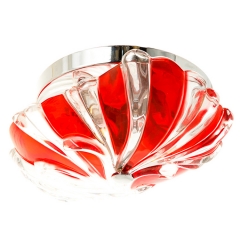 Люстра припотолочная красного цвета на 2 лампы (SN001R) (SN001R)