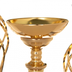 Набір флористичних підставок "Лукреція", золото (2009-053)