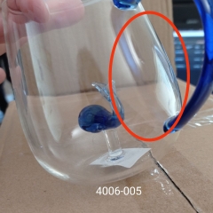 УЦІНКА Скляна кружка з фігуркою “Кит”, 280 мл (Подряпини на склі) (00BR-4006-005)