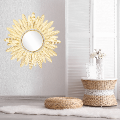 Зеркало настенное "Золотые листья", 82 см (8925-007)