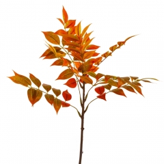 Штучна гілка фікуса, жовтогаряча, 74 см (9207-037)