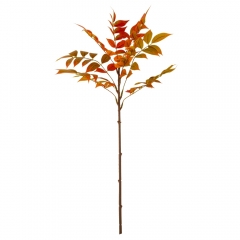 Штучна гілка фікуса, жовтогаряча, 74 см (9207-037)