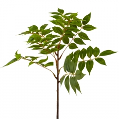 Штучна гілка фікуса, зелена, 74 см (9207-038)