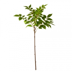Штучна гілка фікуса, зелена, 74 см (9207-038)