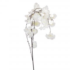 Штучна звисаюча гілка "Сакура", біла, 130 см (9235-003)
