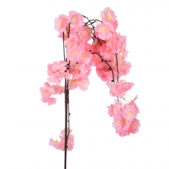 Штучна звисаюча гілка "Сакура", рожева, 130 см (9235-004)