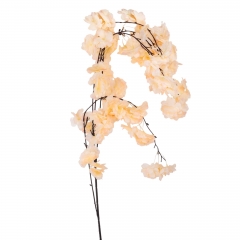 Штучна звисаюча гілка "Сакура", персикова, 130 см (9235-005)