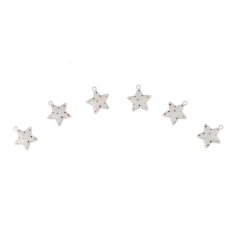 Комплект ялинкових прикрас "Сніжні зірочки", 6 шт. (014NY)