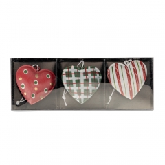 Комплект ялинкових прикрас "Серденька" (026NY)