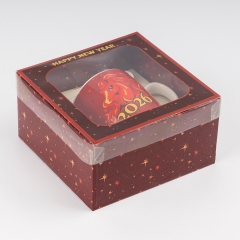 Кружка з ложечкою "Символ 2026 року - Вогняний Кінь", 200 мл (9250-004)