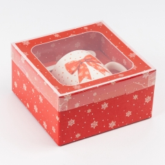 Кружка з ложечкою "Різдвяний бантик", 200 мл (9250-009)