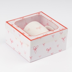 Кружка з ложечкою "Рожеві бантики", 200 мл (9250-010)