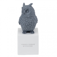 Статуетка "Owl" 30 см, сіра (8924-013)