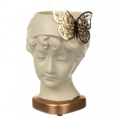 Ваза керамічна "Magnificent", біла (8700-019)