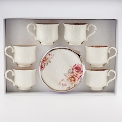 Набір "Трояндовий букет" на 6 персон, білий, 260 мл (9292-010)