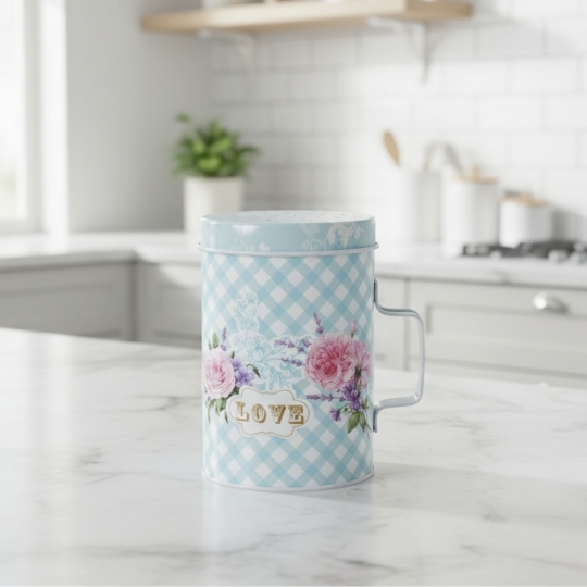 Банка для зберігання солі з ручкою 