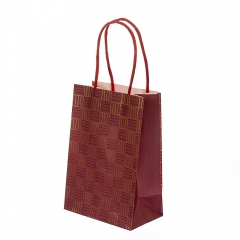 Крафтовий пакет «Клітина» 23 * 18 * 10 см (8208-010)