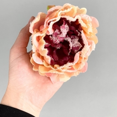 Набір декоративних квітів "Різдвяна півонія" бордовий (6018-034)