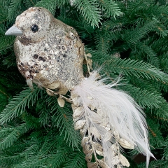 Новорічна іграшка "Золота ворона" (6018-019)