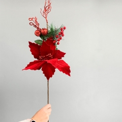 Декоративна гілка "Різдвяна зірка" (6018-026)