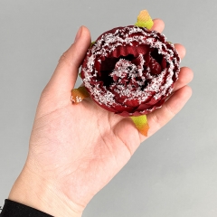 Набір декоративних квітів "Бутон півонії" бордовий (6018-039)