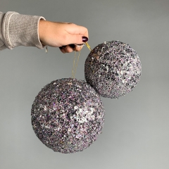 Новогодная игрушка "Зимнее диско", 12 см (6018-052)