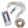 Гирлянда-штора 200 LED, разноцветная, 3*2 м, от USB (9133-021)