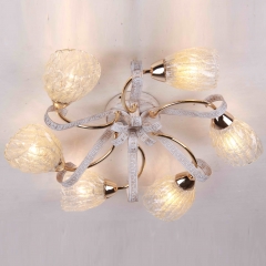 Люстра потолочная с металлической лентой и 6 плафонами (ML012/6) (ML012/6)