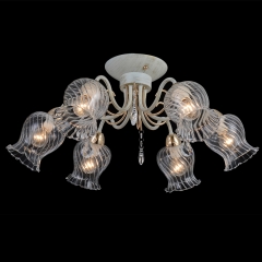 Люстра потолочная прозрачная на 6 плафонов-тюльпан (NN001/6) (NN001/6)