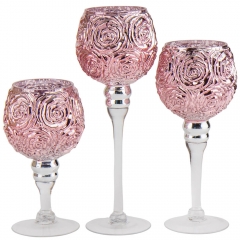 Набір з 3 підсвічників "Троянда" (2006-015)