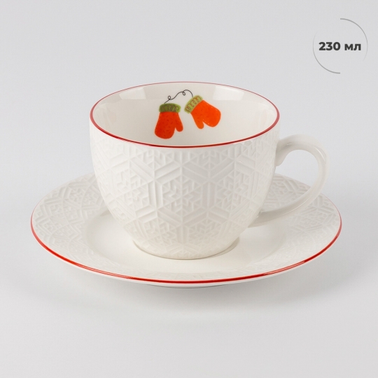 Кружка з блюдцем 