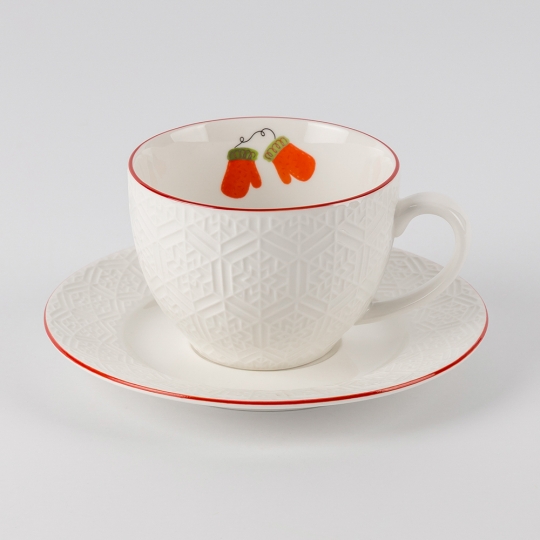 Кружка з блюдцем 