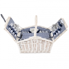 Корзина для пикника "Уют" на 4 персоны, белая (0503-020)