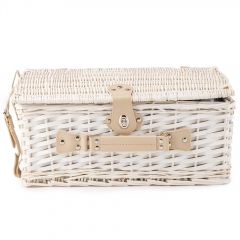 Корзина для пикника "Приключение" на 4 персоны, белая (0503-022)