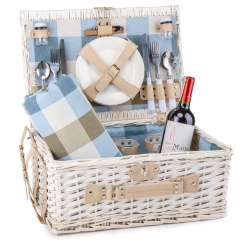 Корзина для пикника "Приключение" на 4 персоны, белая (0503-022)