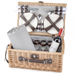 Кошик для пікніка "Родина" на 6 осіб, коричневий (0503-027)