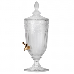 УЦІНКА Лимонадниця "Кришталевий дотик", 3 л (Невеликі сколи навколо крана,бульбашки,сміття у склі) (00BR-9098-004)