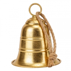 Металевий дзвіночок, золотий, 21 см (6034-004)