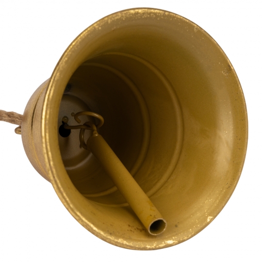 Металевий дзвіночок, золотий, 21 см (6034-004)